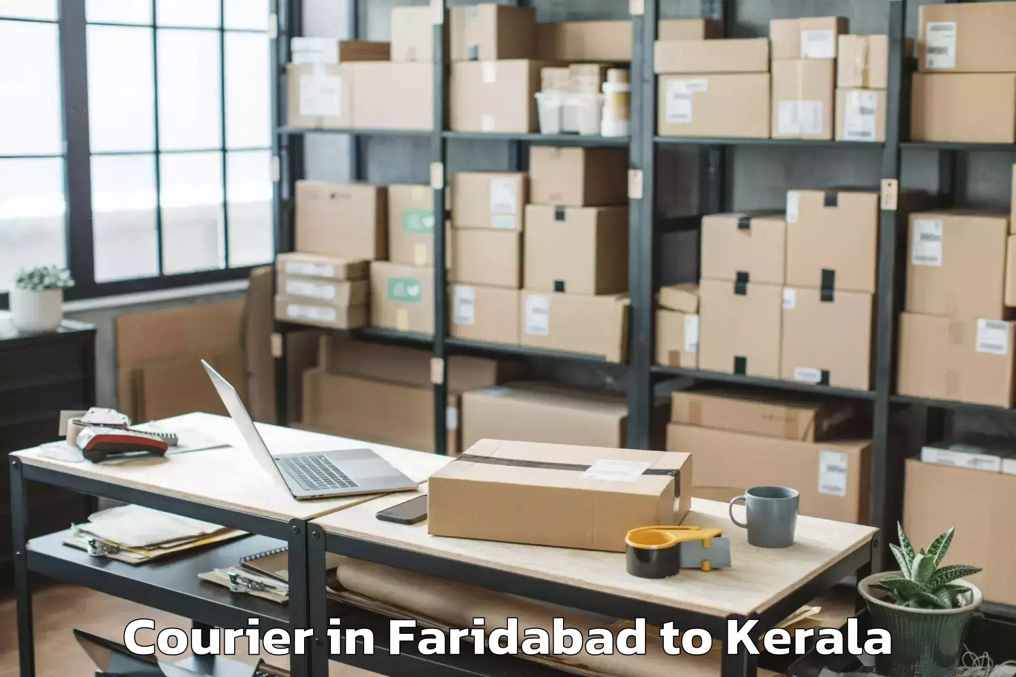 Get Faridabad to Y Mall Thriprayar Courier